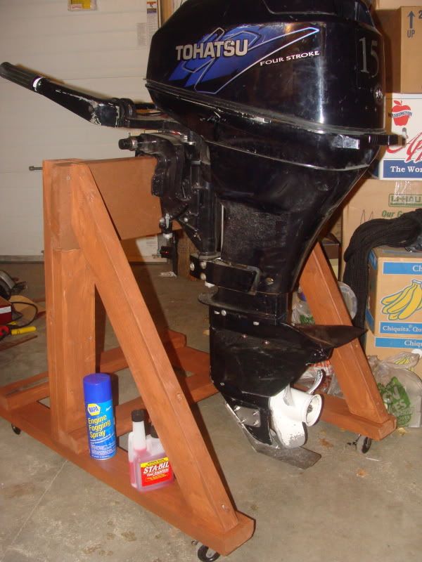 plans for wood outboard motor stand